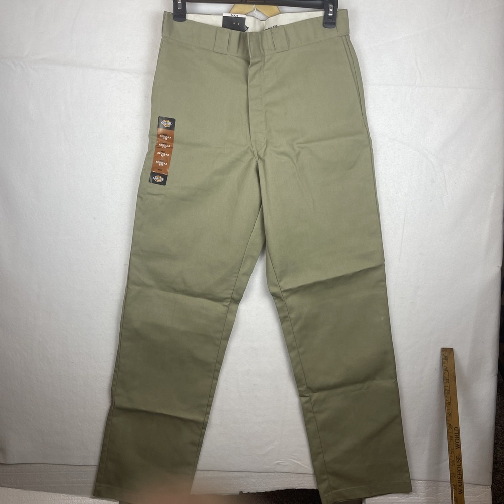 Dickies Work Pants Men's 34X34 Beige Khaki Regular Fit Straight Leg NWT
